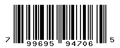 UPC barcode 799695947065