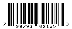 UPC barcode number 799793621553