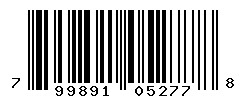 UPC barcode number 799891052778