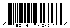 UPC barcode number 799891606377