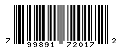 upc 799891720172 barcode image