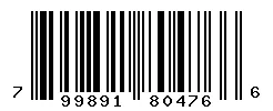 UPC barcode 799891804766