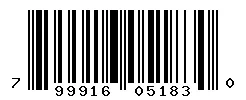 799916051830 barcode
