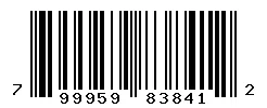 UPC barcode 799959838412