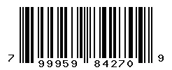 UPC barcode 799959842709