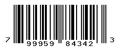 UPC barcode 799959843423