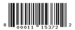 UPC barcode number 800011153722