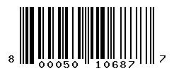 UPC barcode number 8000500106877