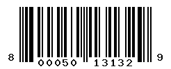 UPC barcode number 8000500131329