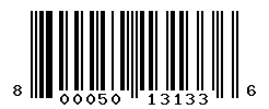 UPC barcode number 8000500131336