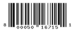 UPC barcode number 8000500167151