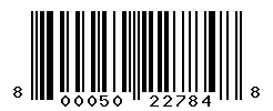 UPC barcode number 8000500227848