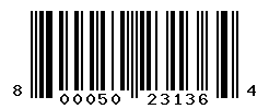 UPC barcode number 8000500231364