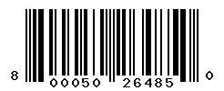 UPC barcode number 8000500264850