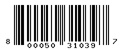 UPC barcode number 8000500310397