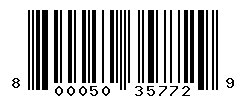 UPC barcode number 8000500357729