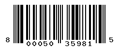 UPC barcode number 8000500359815