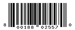 UPC barcode number 800188025570