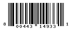 UPC barcode number 800443149331