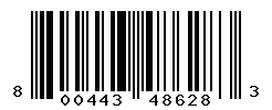 UPC barcode number 800443486283
