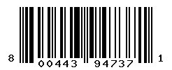 UPC barcode number 800443947371