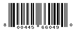 UPC barcode number 800445660490