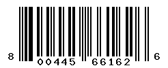 UPC barcode number 800445661626