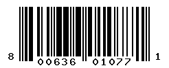 UPC barcode number 8006363010771