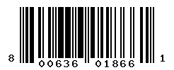 UPC barcode number 8006363018661