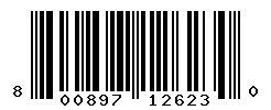 UPC barcode number 800897126230