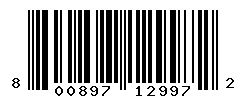 UPC barcode number 800897129972
