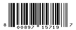 UPC barcode number 800897157197