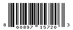 UPC barcode number 800897157203