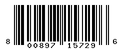UPC barcode number 800897157296