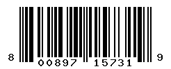 UPC barcode number 800897157319