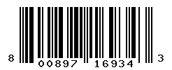 UPC barcode number 800897169343