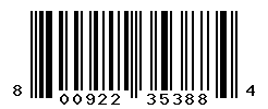 UPC barcode number 800922353884