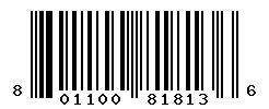 UPC barcode number 8011003818136