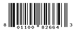 UPC barcode number 8011003826643