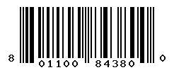 UPC barcode number 8011003843800