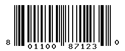 UPC barcode number 8011003871230