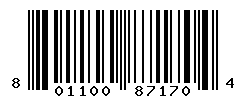 UPC barcode number 8011003871704