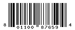 UPC barcode number 8011003876594