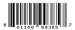 UPC barcode number 8011003993857