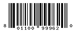 UPC barcode number 8011003999620