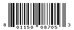 UPC barcode number 801150087053