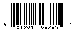 UPC barcode number 801201067652