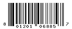 UPC barcode number 801201068857