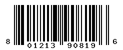UPC barcode number 801213908196