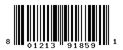 UPC barcode number 801213918591